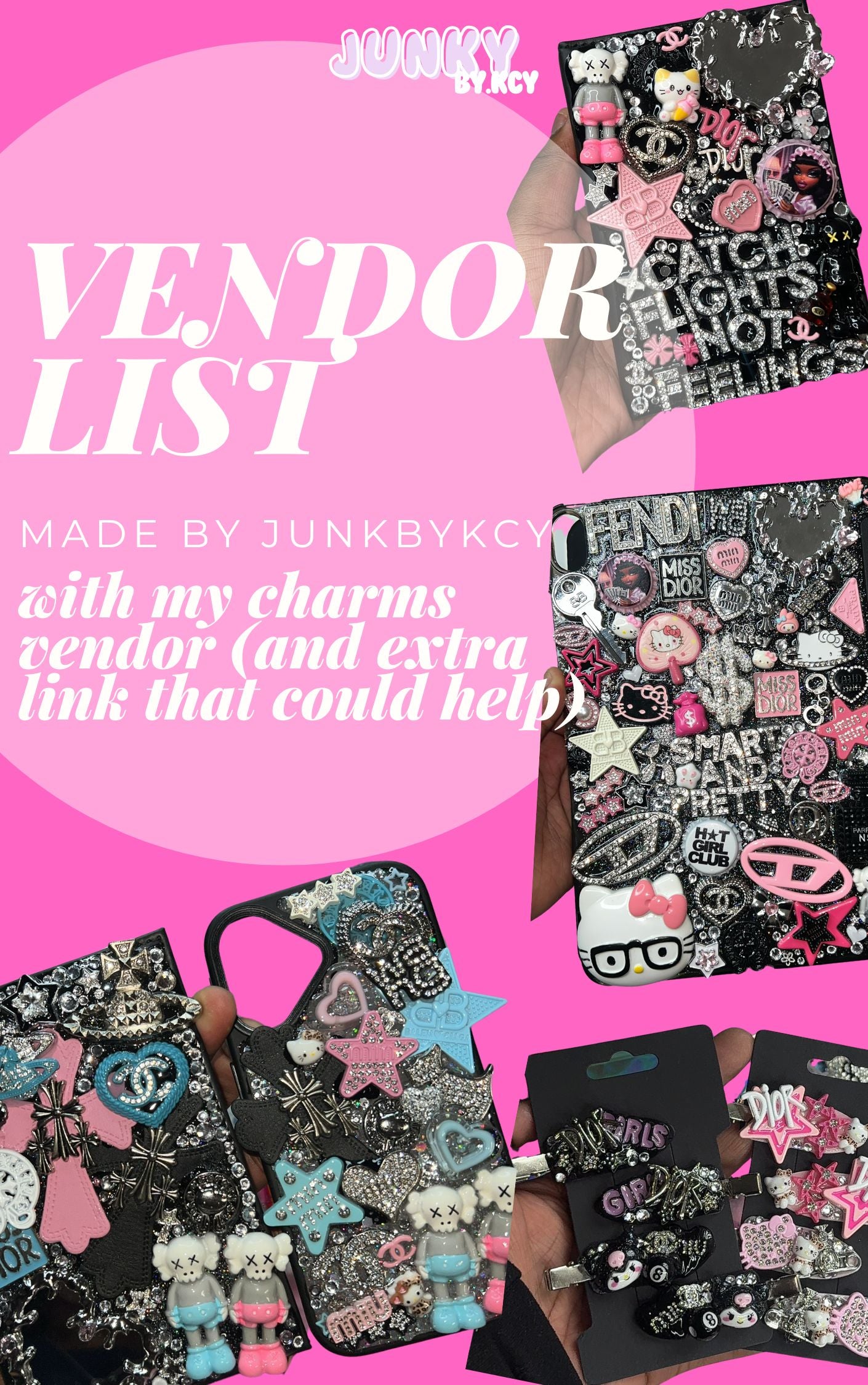 JUNK CHARMS VENDOR LIST (DIGITAL PRODUCT)